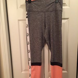 Pink high waisted leggings